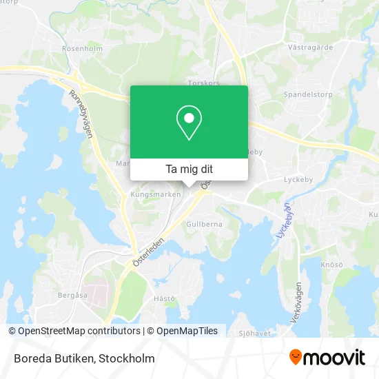 Boreda Butiken karta