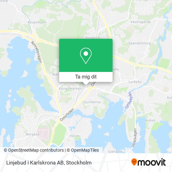 Linjebud i Karlskrona AB karta