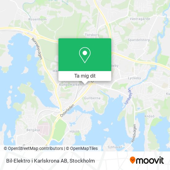 Bil-Elektro i Karlskrona AB karta