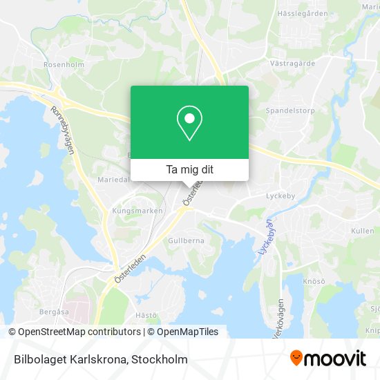 Bilbolaget Karlskrona karta