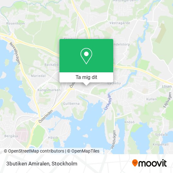 3butiken Amiralen karta