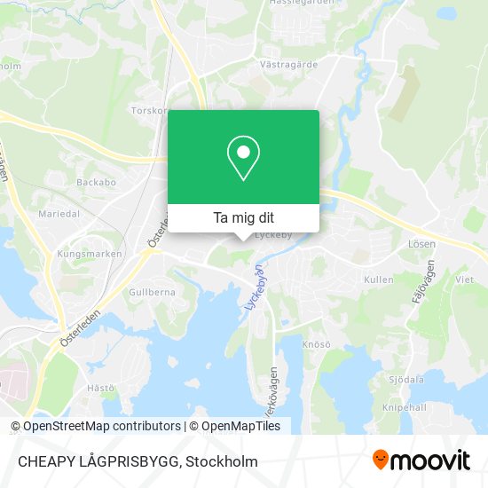 CHEAPY LÅGPRISBYGG karta