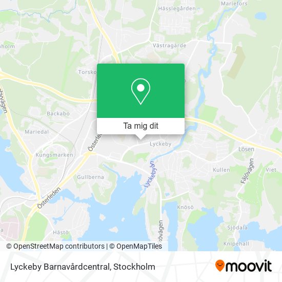 Lyckeby Barnavårdcentral karta