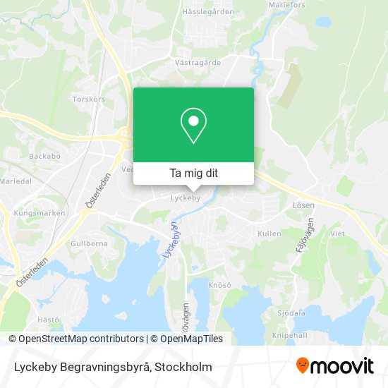 Lyckeby Begravningsbyrå karta