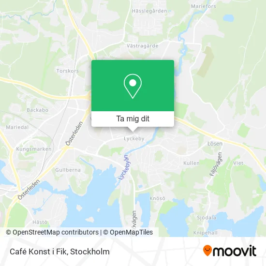 Café Konst i Fik karta