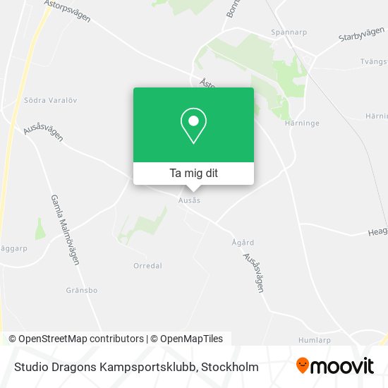 Studio Dragons Kampsportsklubb karta