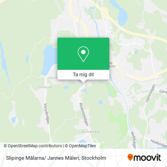 Slipinge Målarna/ Jannes Måleri karta