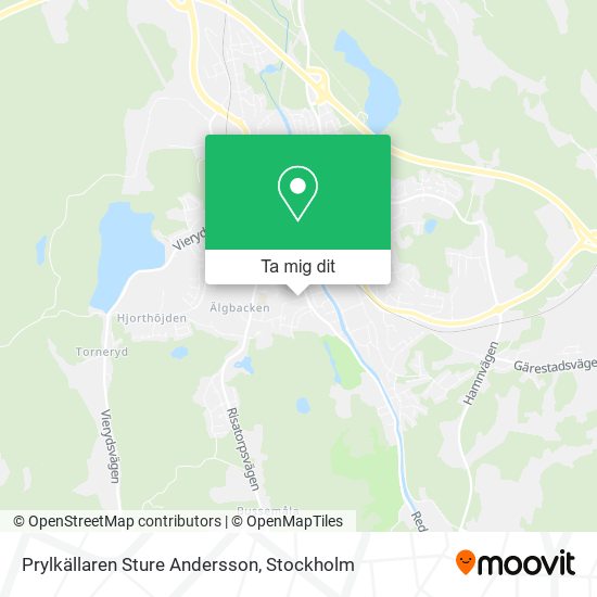 Prylkällaren Sture Andersson karta