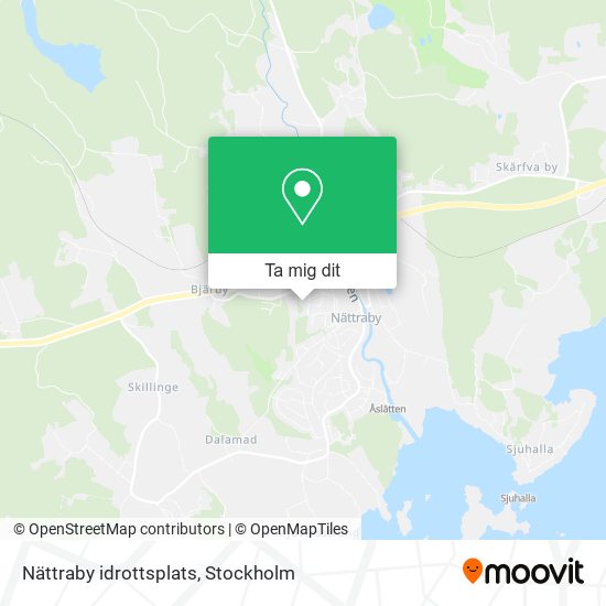 Nättraby idrottsplats karta