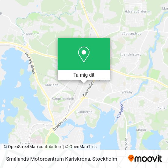 Smålands Motorcentrum Karlskrona karta