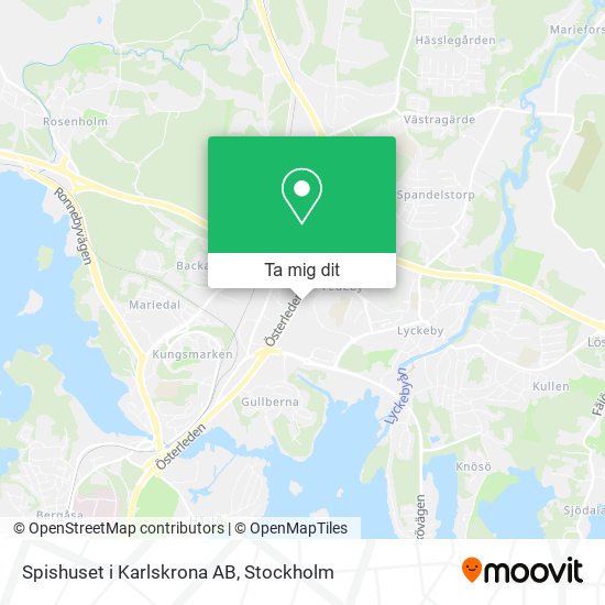 Spishuset i Karlskrona AB karta