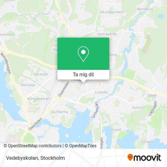 Vedebyskolan karta