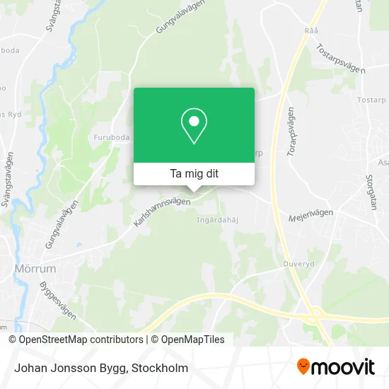 Johan Jonsson Bygg karta