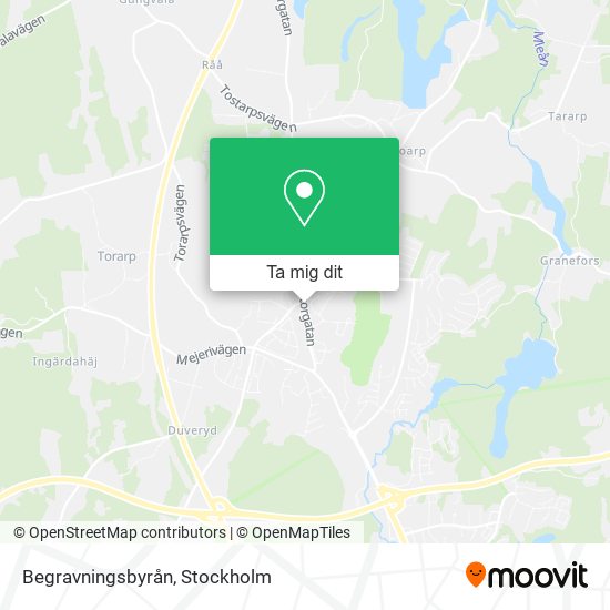 Begravningsbyrån karta