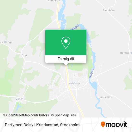 Parfymeri Daisy i Kristianstad karta