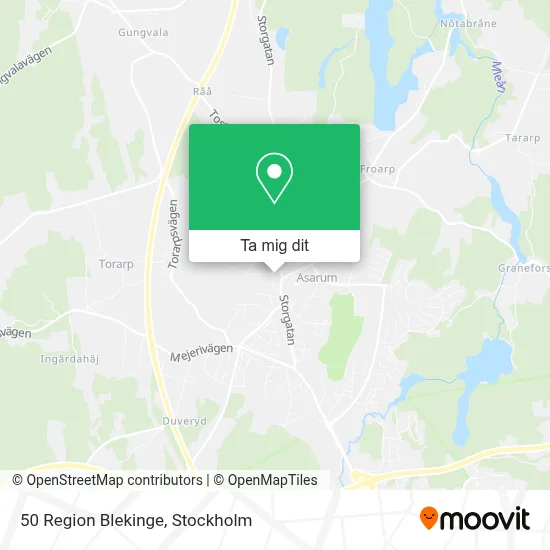 50 Region Blekinge karta