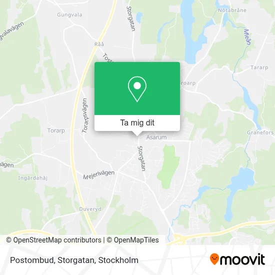 Postombud, Storgatan karta