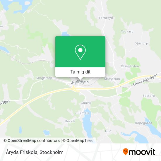 Åryds Friskola karta