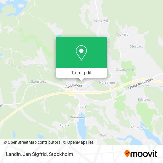 Landin, Jan Sigfrid karta