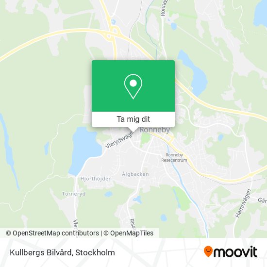 Kullbergs Bilvård karta