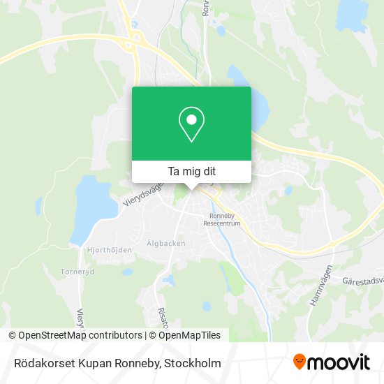 Rödakorset Kupan Ronneby karta