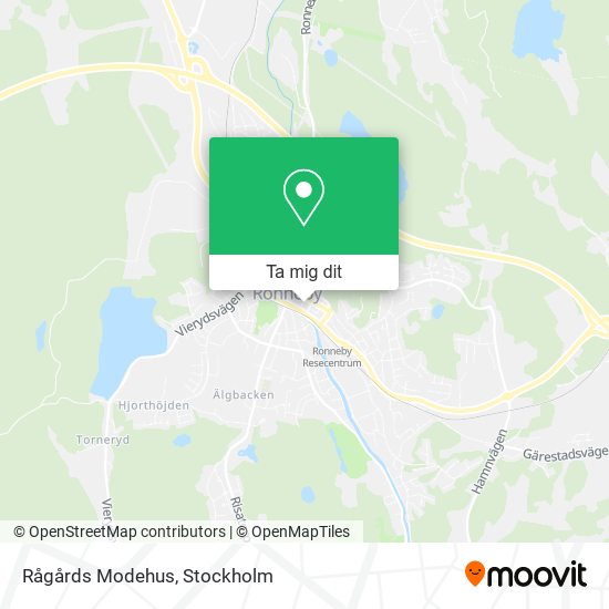 Rågårds Modehus karta