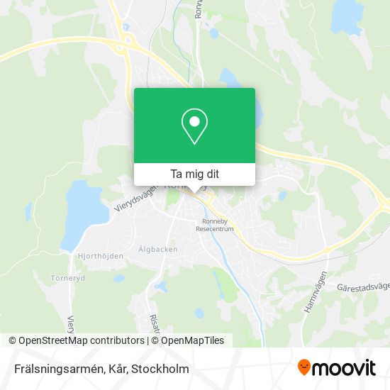 Frälsningsarmén, Kår karta