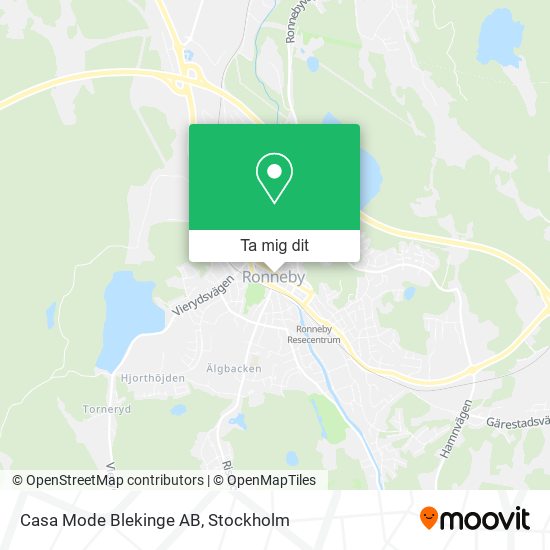 Casa Mode Blekinge AB karta