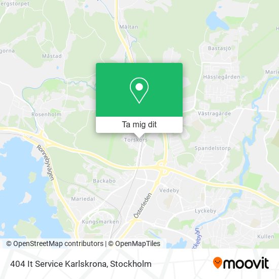 404 It Service Karlskrona karta