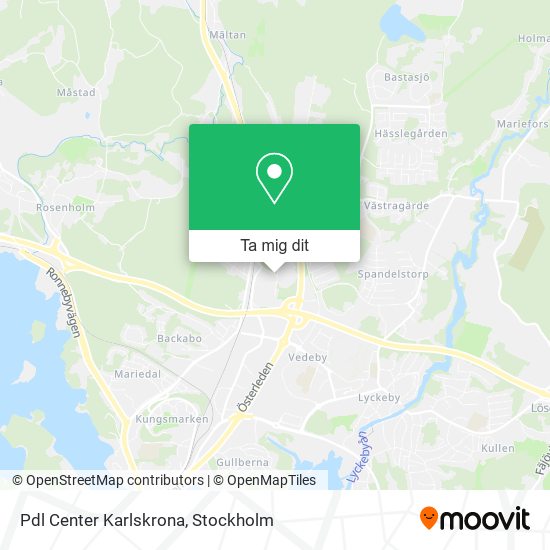Pdl Center Karlskrona karta