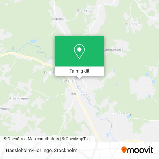 Hässleholm-Hörlinge karta