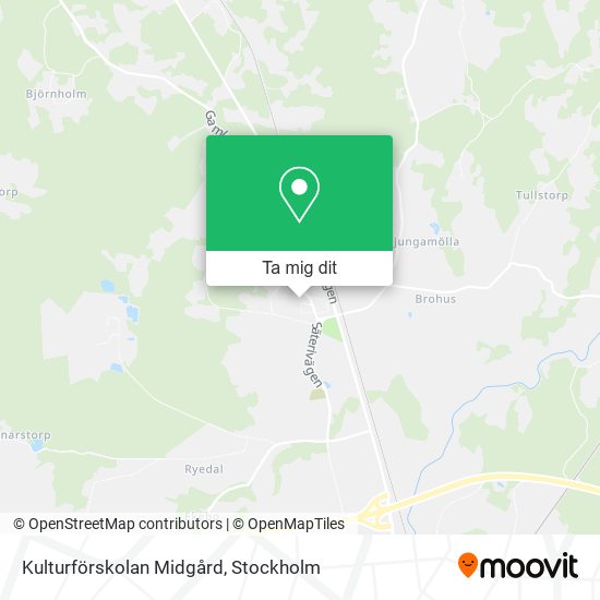 Kulturförskolan Midgård karta