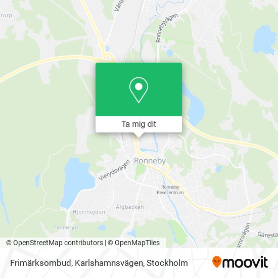 Frimärksombud, Karlshamnsvägen karta