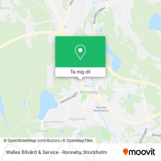 Walles Bilvård & Service - Ronneby karta
