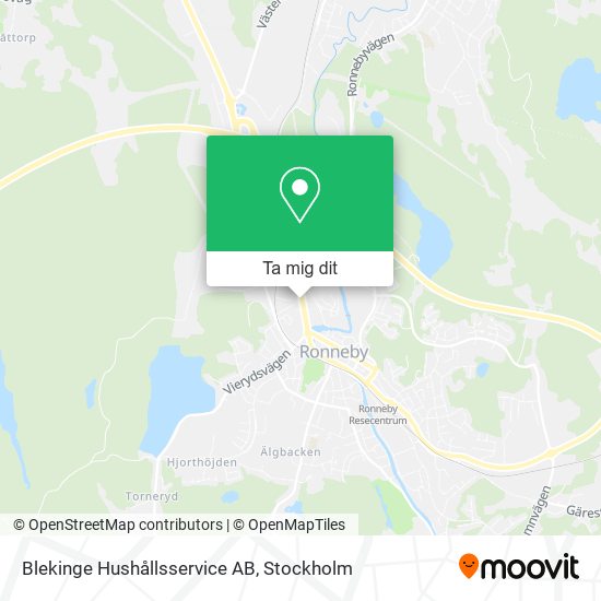 Blekinge Hushållsservice AB karta