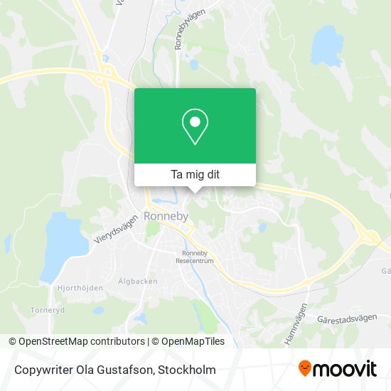 Copywriter Ola Gustafson karta