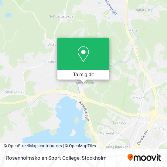 Rosenholmskolan Sport College karta