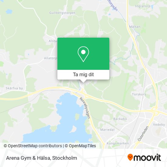 Arena Gym & Hälsa karta