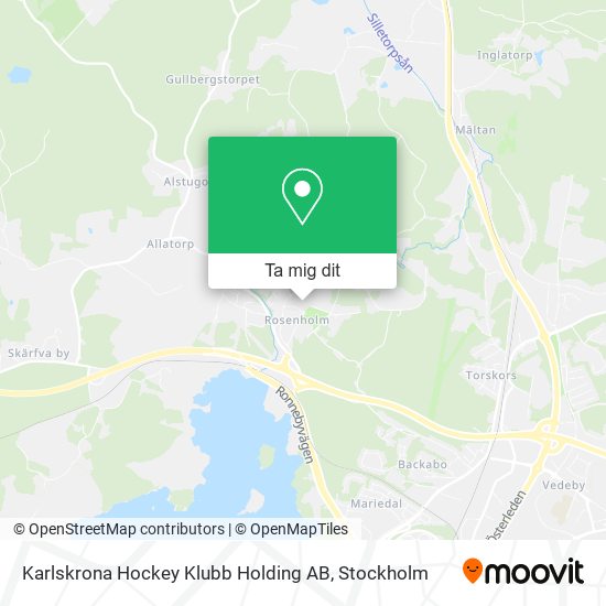 Karlskrona Hockey Klubb Holding AB karta