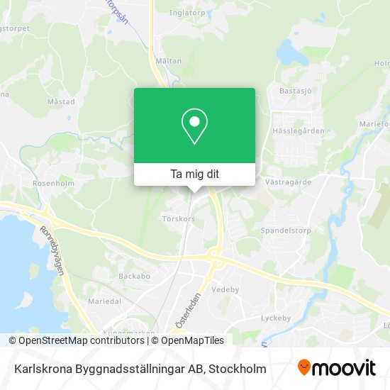 Karlskrona Byggnadsställningar AB karta