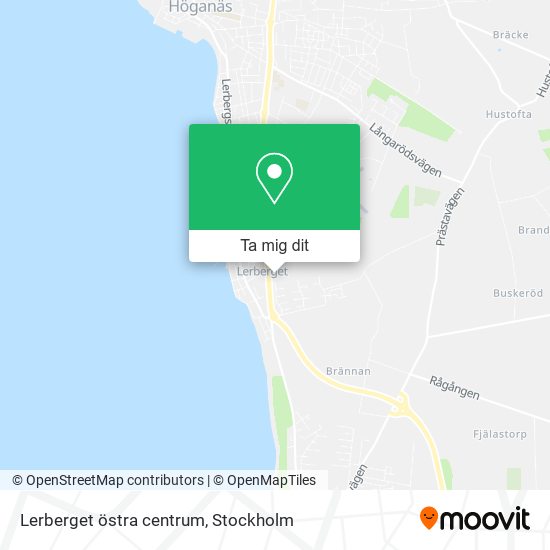 Lerberget östra centrum karta