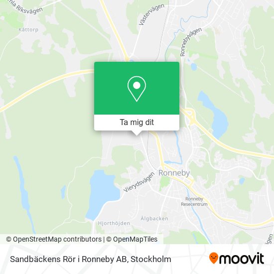 Sandbäckens Rör i Ronneby AB karta