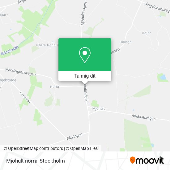 Mjöhult norra karta
