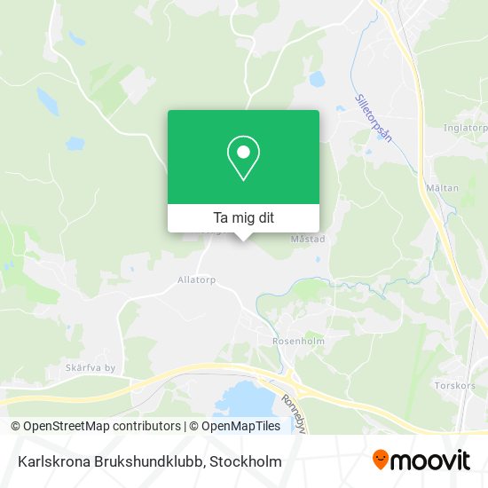 Karlskrona Brukshundklubb karta
