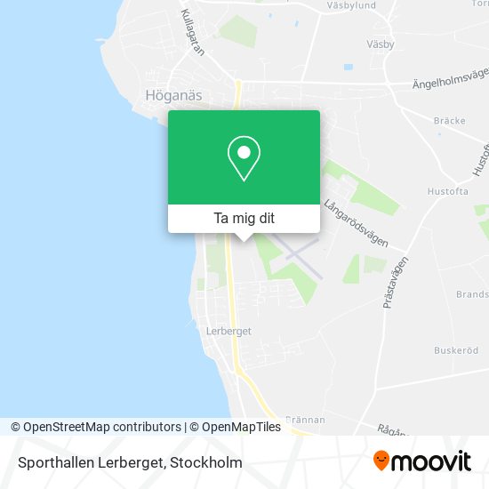 Sporthallen Lerberget karta