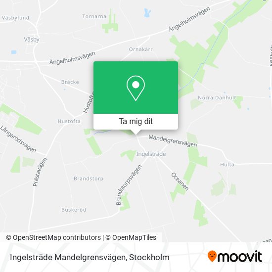 Ingelsträde Mandelgrensvägen karta