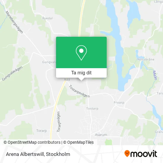 Arena Albertswill karta
