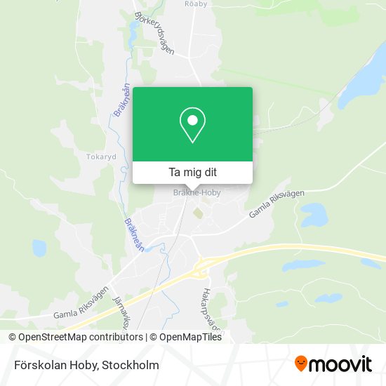 Förskolan Hoby karta
