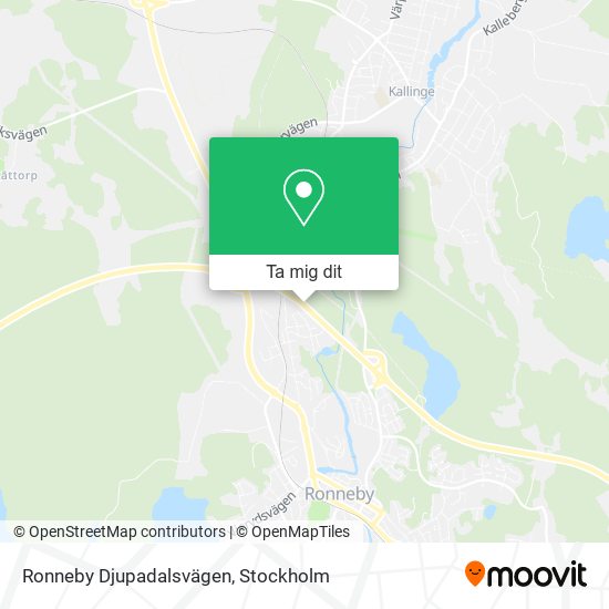 Ronneby Djupadalsvägen karta