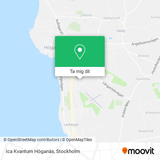 Ica Kvantum Höganäs karta